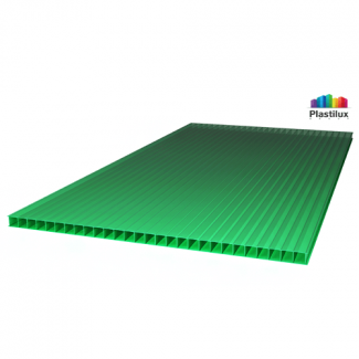 Сотовый поликарбонат POLYNEX, цвет зелёный, размер 2100x6000 мм, толщина 6 мм
