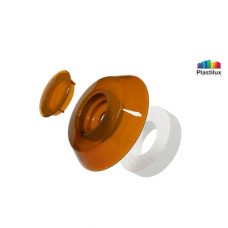 Термошайба для поликарбоната УП500 янтарь D=40мм Термошайба для поликарбоната УП500 янтарь D=40мм